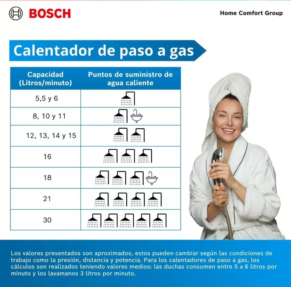 Calentador BOSCH THERM 8000 S / A GAS  / BOSCH-