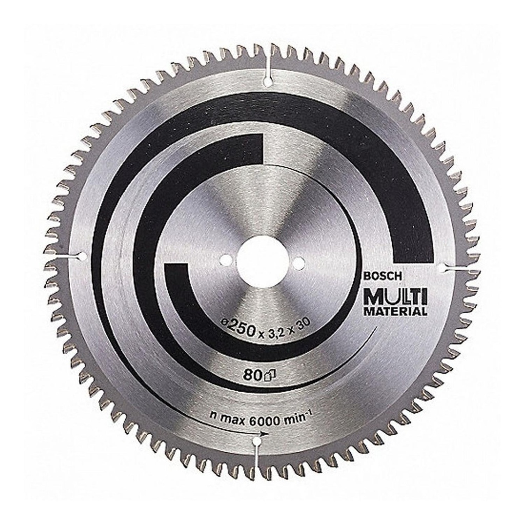 Disco Sierra Circular 10&quot; 80 Dientes MULTI / Aluminio / BOSCH-