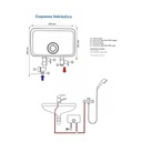 Calentador BOSCH / ELECTRICO DE PASO / TRONIC 3000 C / 220V / 12 kW /  1 y 1/2  Servicio / ANALOGO / BOSCH-