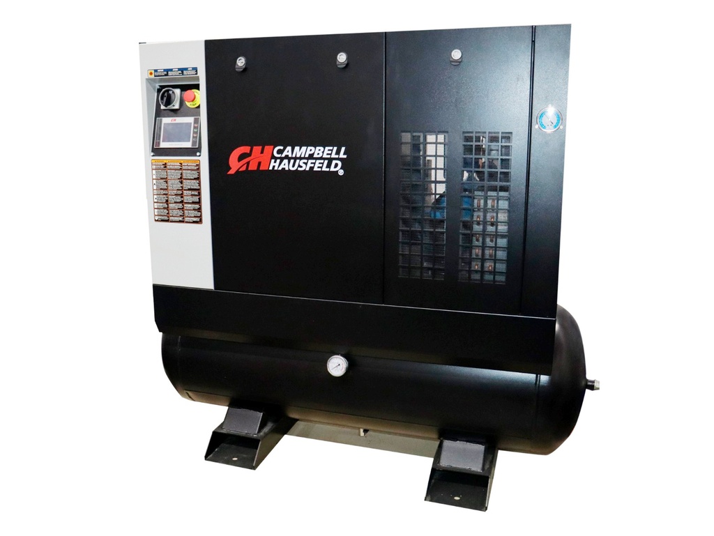 Compresor de Tornillo 10 HP 80 Gal 116 PSI CAMPBELL HAUSFELD / 230V Trifasico / NEGRO / BOSCH-
