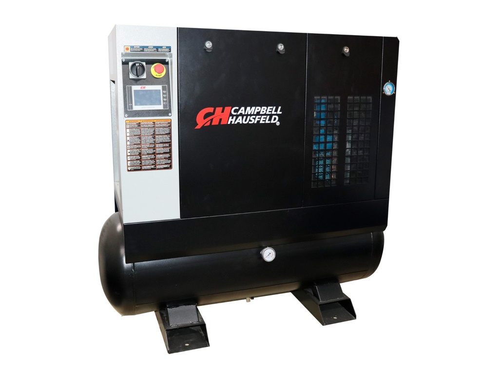 Compresor de Tornillo 10 HP 80 Gal 116 PSI CAMPBELL HAUSFELD / 230V Trifasico / NEGRO / BOSCH-