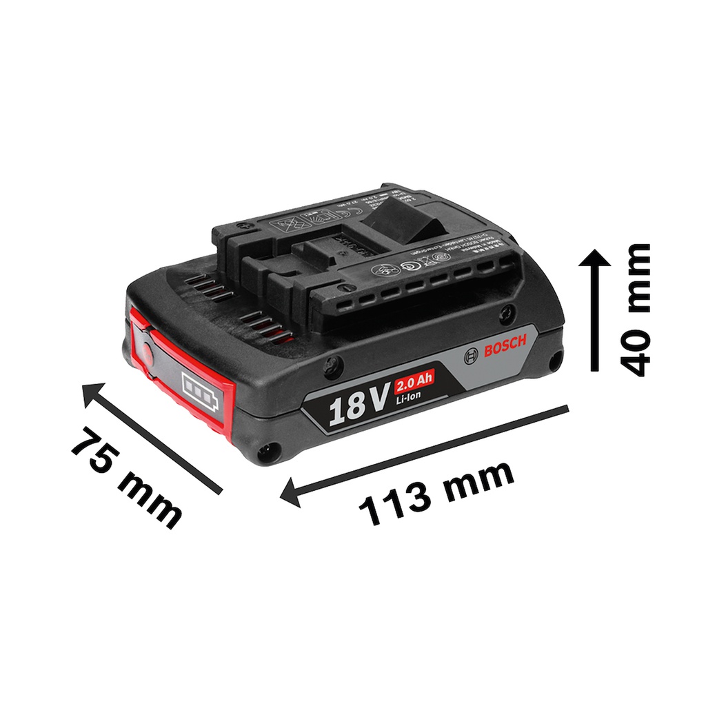 Bateria BOSCH 18 V Taladro Inalambrico LITHIUM-IO / KIT + GAL 1880 / 4.0 Ah / BOSCH-5-C-2-B