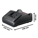 Bateria BOSCH 18 V LITHIUM-IO / STARTER KIT / GAL 18V-20 / 2.0 Ah / BOSCH-