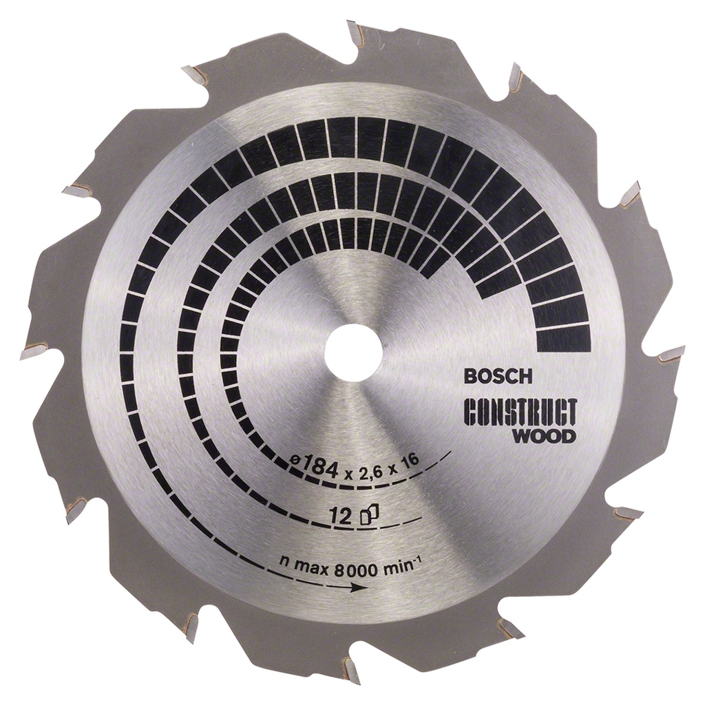 Disco Sierra Circular 7 1/4&quot; 12D BOSCH Construction / BOSCH-