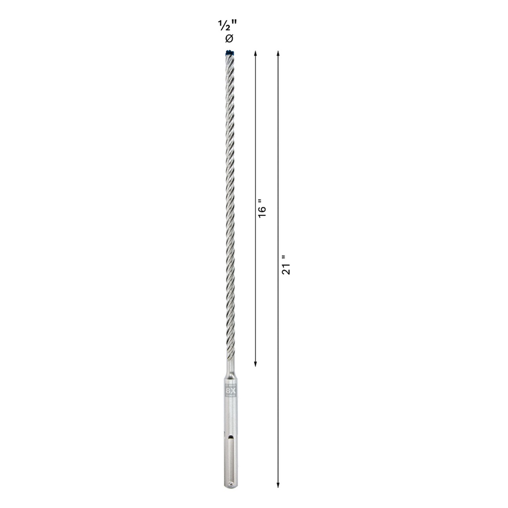 Broca SDS-Max 8X BOSCH 1/2 X 21 / EXPERT / BOSCH-