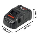 Bateria BOSCH 18 V LITHIUM-IO / STARTER KIT / GAL 1880 / 4.0 Ah / BOSCH-12-B-2