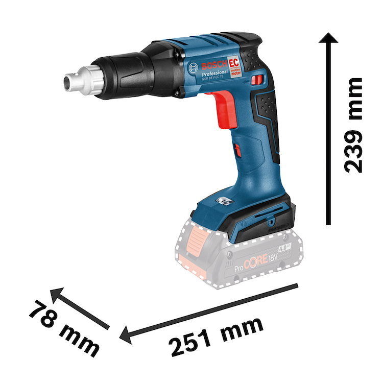 Atornilladora GSR 18 V-EC TE  Tabla Yeso / BARETOOL / BOSCH-9-C-1