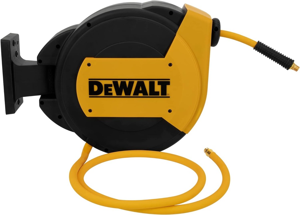 Manguera Con Carrete de 15 Metros ( 50 Pies ) Conector 1/4&quot; Grosor 3/8&quot; / POLIURETANO / DEWALT / DEWALT-