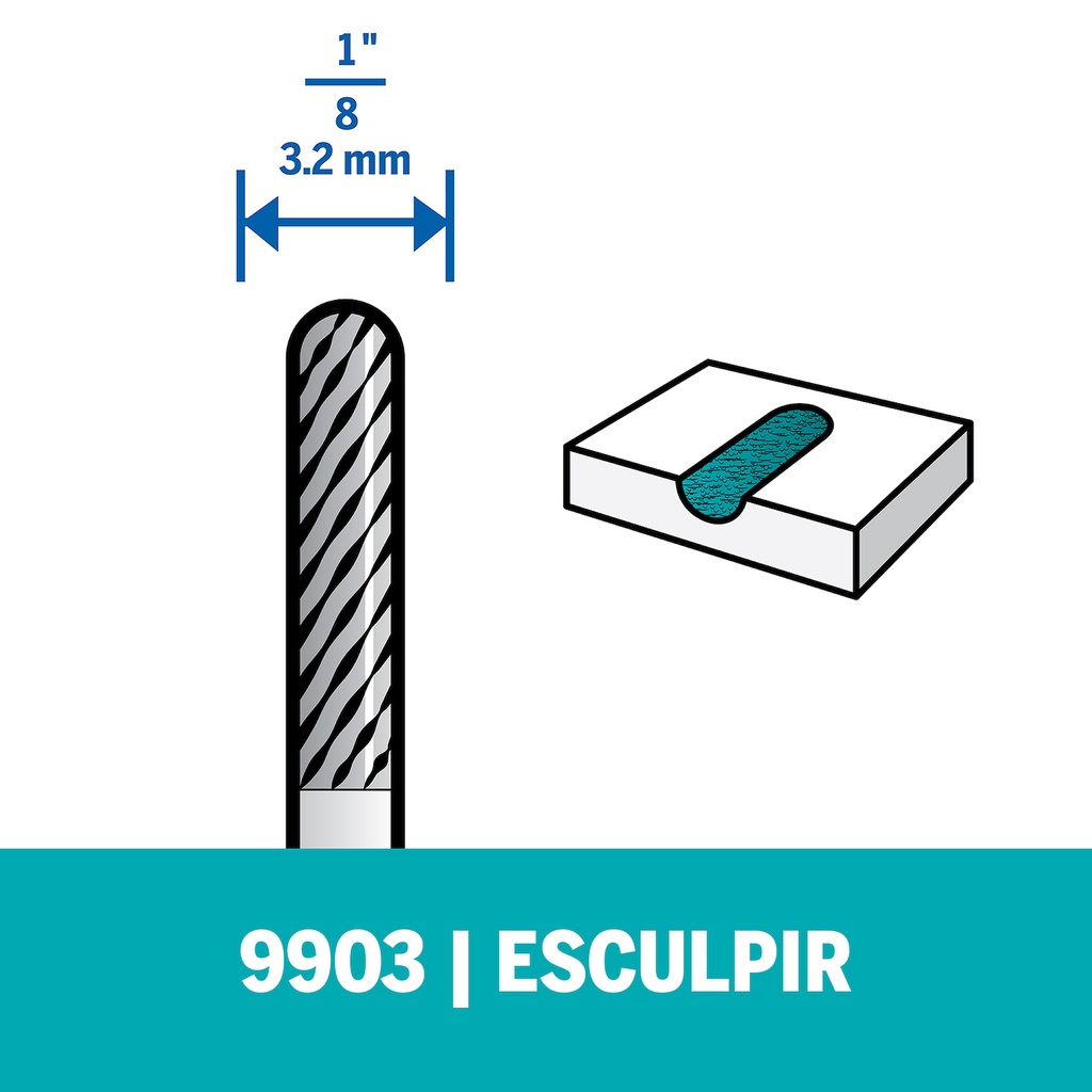 Fresa Cortadora de Carburo de Tungsteno DR9903 / BOSCH-TABLA 1