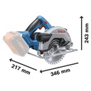 Sierra Circular 6 1/2&quot; / 18V - GKS 185-LI / BARETOOL / BOSCH-