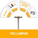 Cepillo de acero inoxidable DR535 / BOSCH-TABLA 2