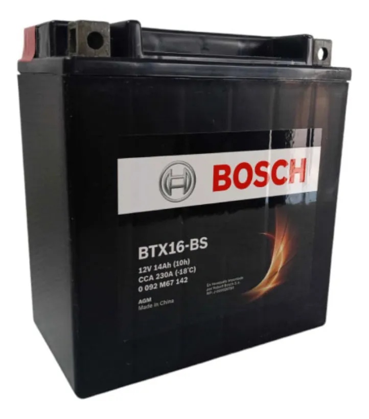 Bateria Moto BTX14-BS BOSCH / 12 Ah / BOSCH-