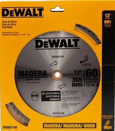 Disco Sierra Circular 12" DEWALT 60 Dientes / Eje 5/8" / 1" / DEWALT-2-Tabla-6