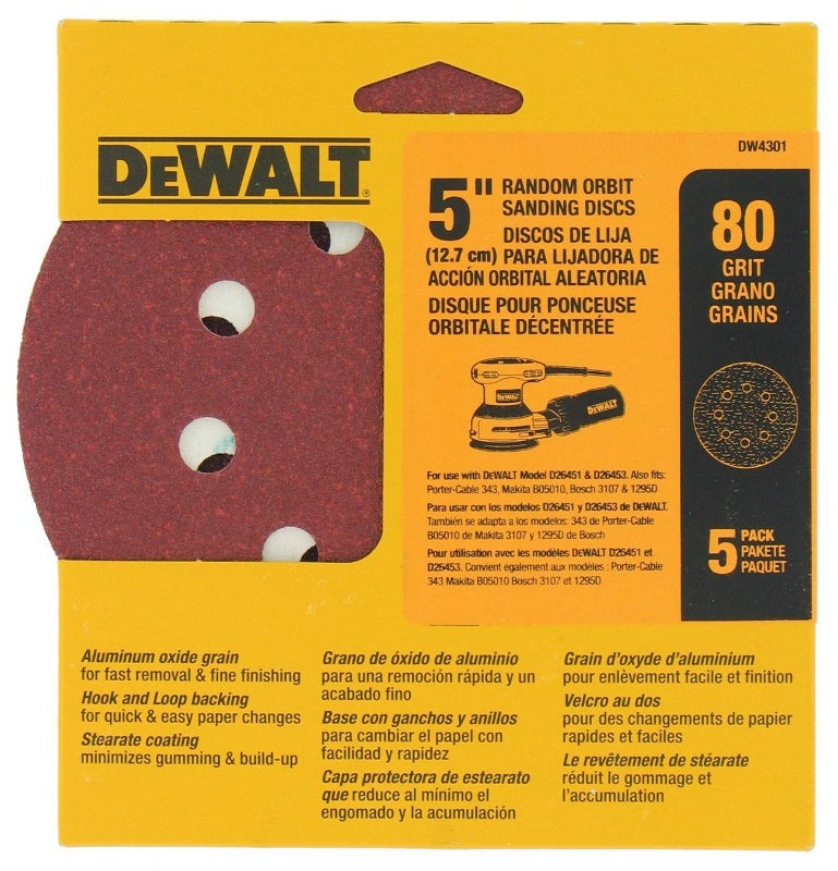 Lija Circular Gex Top 5&quot; G80 / DEWALT-6-C-4-E