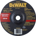 Disco abrasivo 7" Pulido metal / Concavo / 7" X 1/4" X 7/8" ( 180 X 6.3 X 22.23MM ) / DEWALT-3-C-3-C