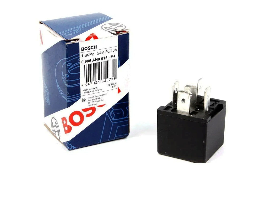 Relay BOSCH 24V / 20-10 Amp 5 Terminales 87 - 87A / BOSCH-PISO-1