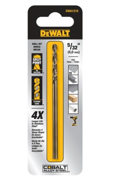 Broca Metal Madera Cobalto 5/32" DeWalt / DEWALT-5-B-3-C-3