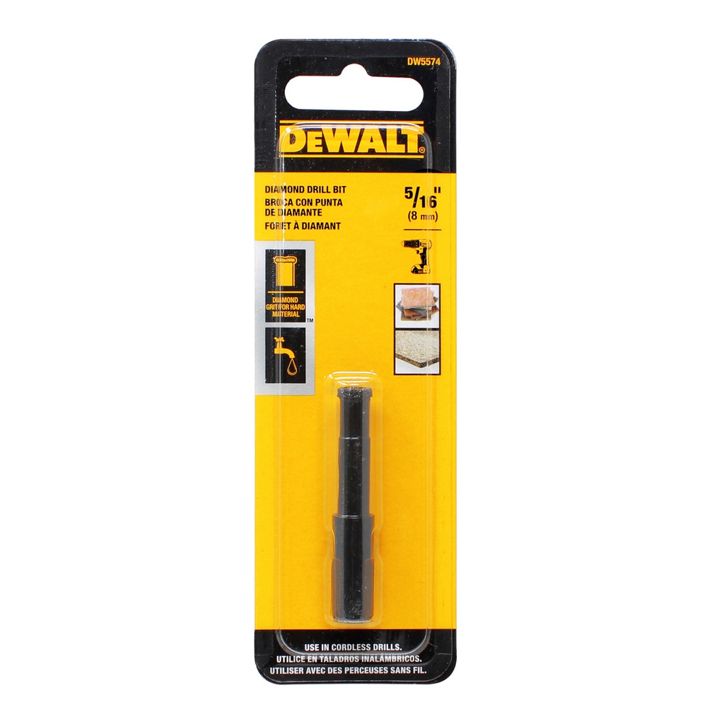 Broca Diamantada 5/16&quot; / PORCELANA Y CERAMICA / DEWALT-5-D-2-F-2