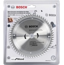 Disco Sierra Circular 7 1/4&quot; 60D BOSCH / ECO / MADERA / Eje 20-16 mm ( 5/8&quot; ) / BOSCH-TABLA-7