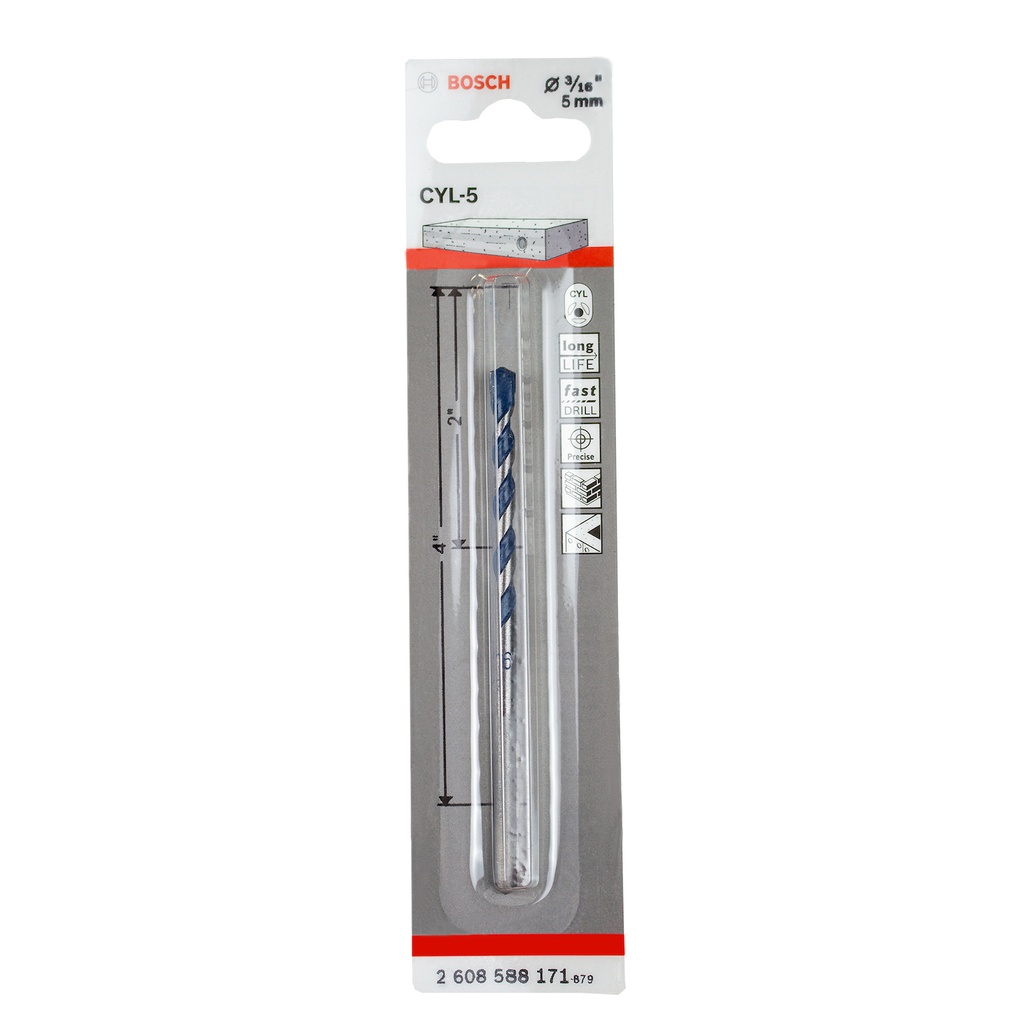 Broca Concreto Blue Granit BOSCH 3/16 X 4 / BOSCH-