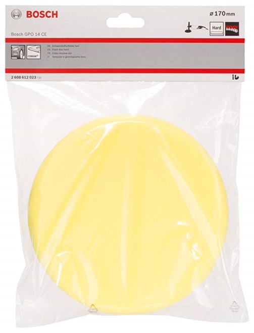Esponja Pulido Duro 7&quot; Amarillo / VELCRO / BOSCH-