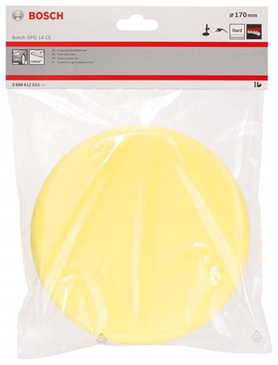 [2608612023] Esponja Pulido Duro 7&quot; Amarillo / VELCRO / BOSCH-