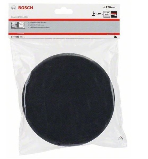 [2608612025] Esponja Pulido Delicado 7&quot; Negro / VELCRO / BOSCH-