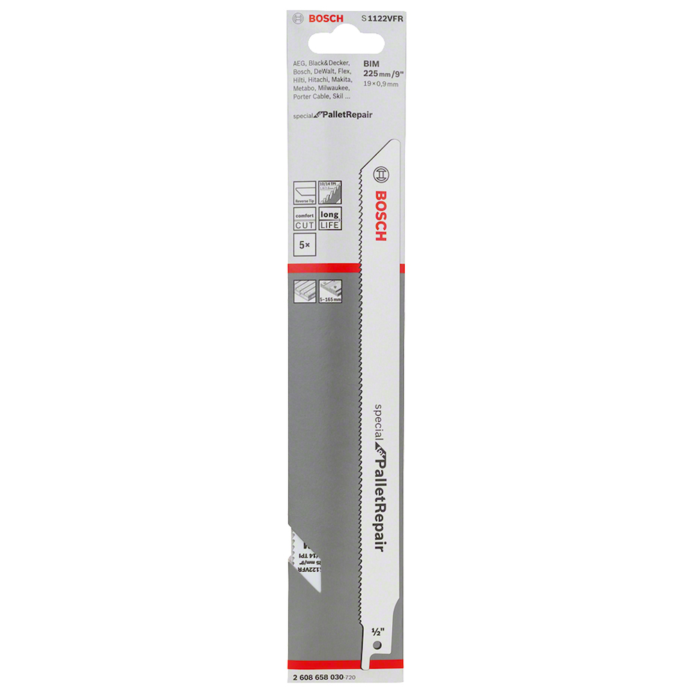 Sierra / 'Cuchilla Sable BOSCH 9&quot; S1122VFR PALLET / ALTO RENDIMIENTO / BOSCH-