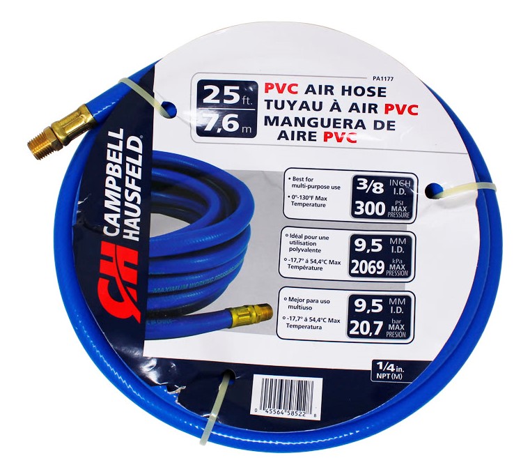 Manguera de 7.5 Metros ( 25 Pies ) Conector 1/4&quot; Grosor 3/8&quot; CAMPBELL HAUSFELD / BOSCH-VENTANA 1