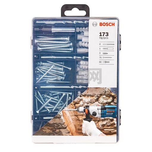 Juego de 173 Piezas BOSCH AZUL / TARUGOS TORNILLOS BROCAS / BOSCH-10-C-2-A