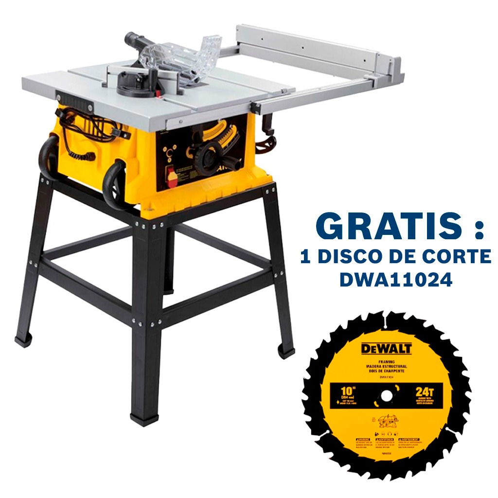 Sierra de Banco STANLEY SST1801-B3 1800W / Gratis disco 10&quot; 24 Dientes / DEWALT-(B2)-Piso-1