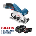 Sierra Circular 3 1/2" / 12V - GKS 12V-26 / BARETOOL / Gratis 1 Bateria 1 Cargador / BOSCH-6-E-2