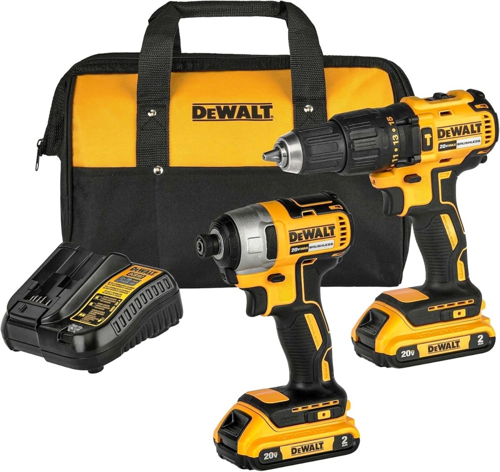 Combo Taladro DCK276D2-B3 / DCD778+DCF787 / 2 Bateria 1 Cargador / 20 Volt / DEWALT-7-E-2-C/17-B-3-A
