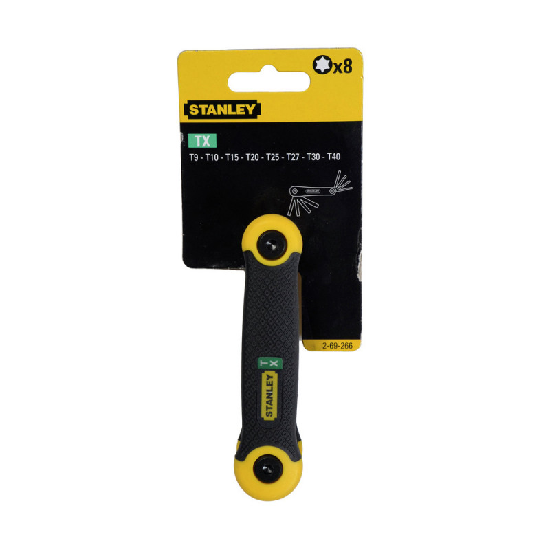 Llaves Torx / 8 Unidades / T9, T10, T15, T20, T25, T27, T30, T40 /STANLEY/ DEWALT-TABLA-B2