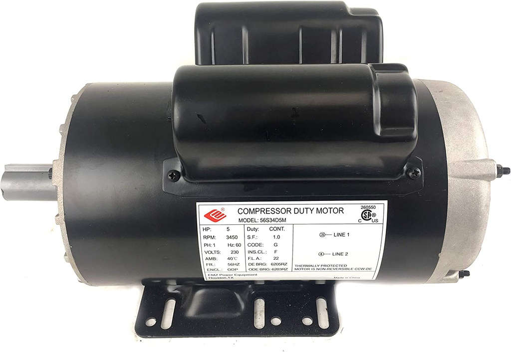 Compresor REP. Motor 220V / 5.0 HP CAMBELL / TQ3101 / CE4104 / HS5180 / CE3000 / CE5003 /BOSCH-VENTANA 3