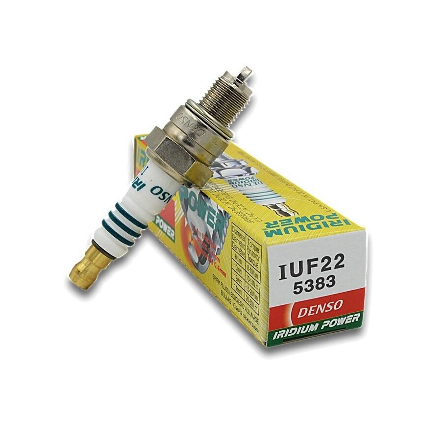 Bujia MOTO IUF22 IRIDIO DENSO / BOXER PLATINA / U4AC / U5AC / BOSCH-