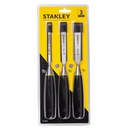 Formones 3 Unidades / 1/2", 3/4", 1" / STANLEY / DEWALT-TABLA(B2)