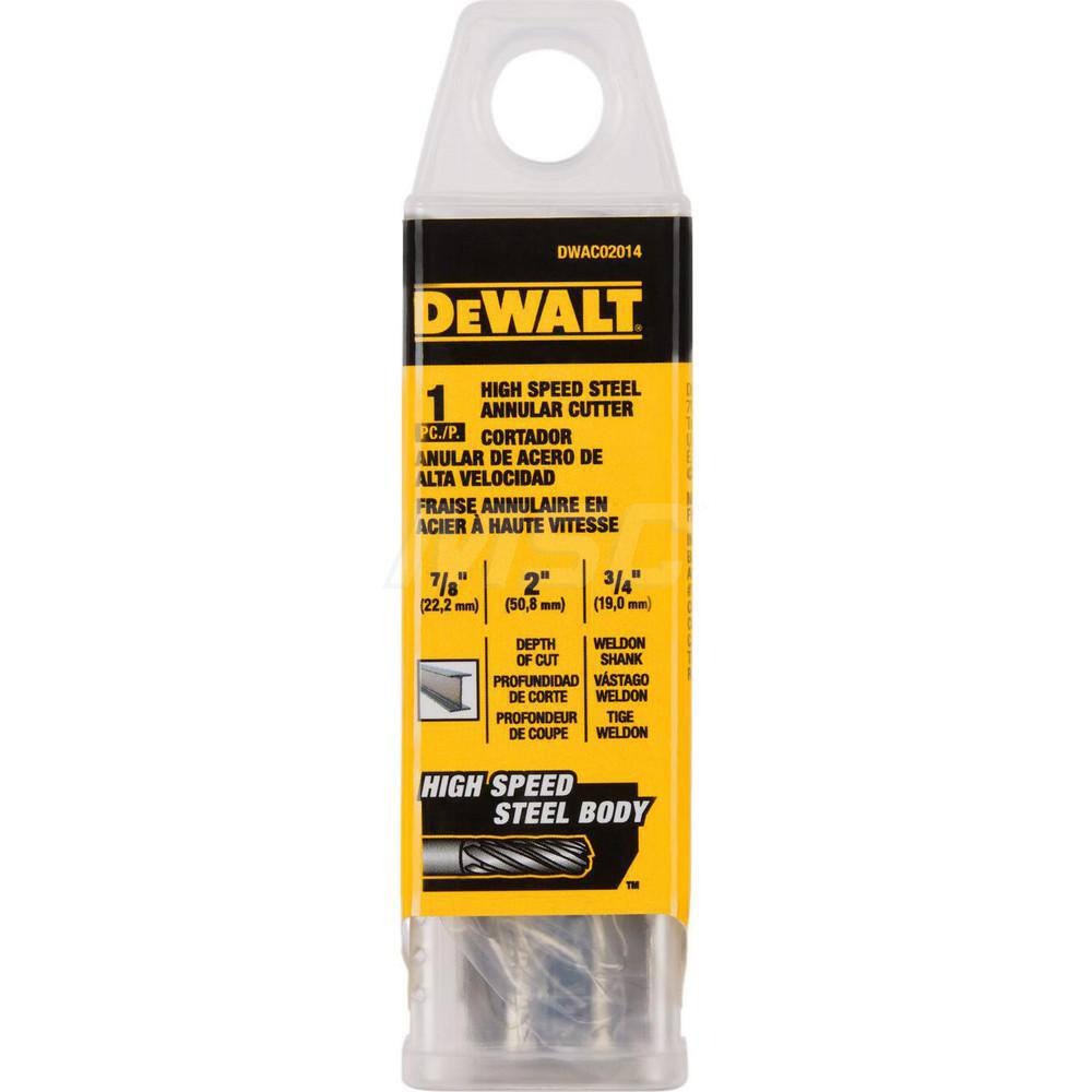 Broca Anular DEWALT 22,2 mm / 7/8" x 2" / DEWALT-TABLA-2