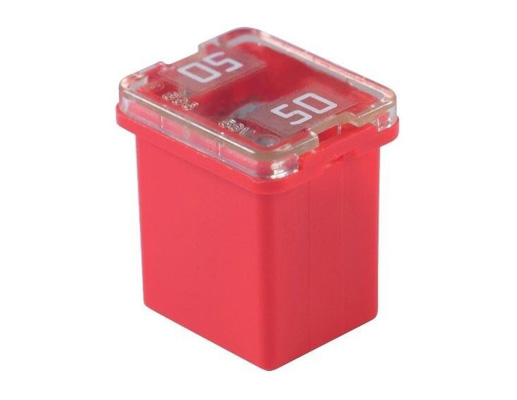 Fusible Rojo / Tipo Caja / 50 Amp / FLOSSER / BOSCH-ECXIBIDOS