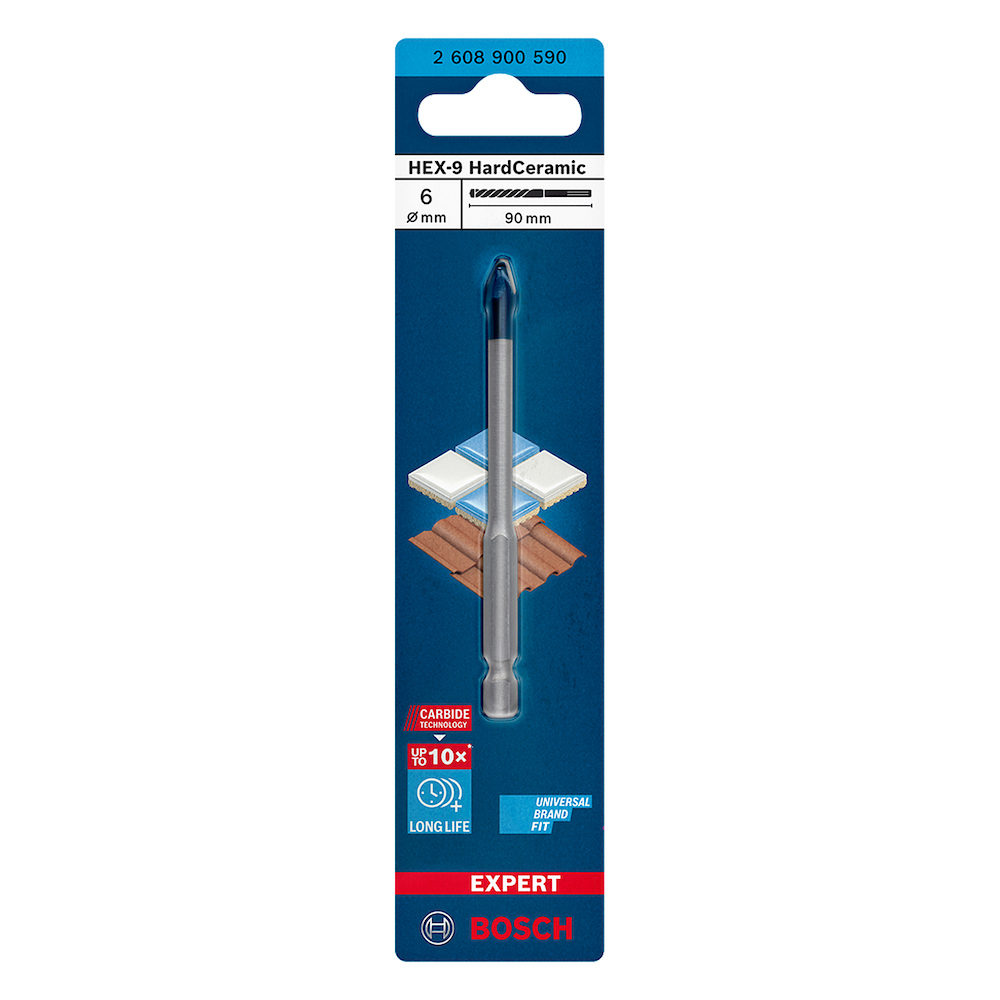 Broca Diamantada 1/4" ( 6 mm ) / PORCELANA Y CERAMICA / BOSCH-TABLA-6