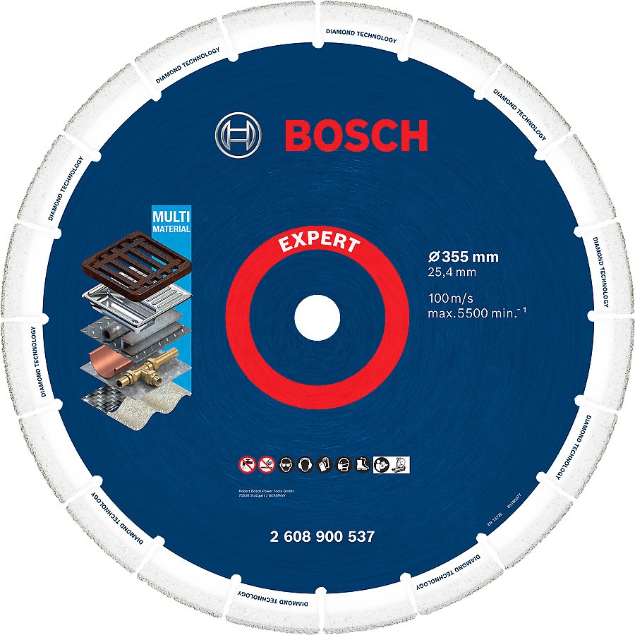 Disco de diamante 14" BOSCH Corte de Metal 30 VECES MAS / EXPERT / BOSCH-TABLA 8