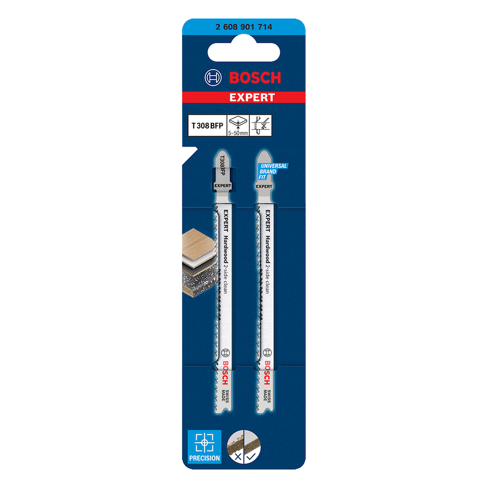 Sierra / 'Cuchilla para Caladora T308BFP 3U / LAMINADOS / CURVOS / EXPERT / BOSCH-11-D-2