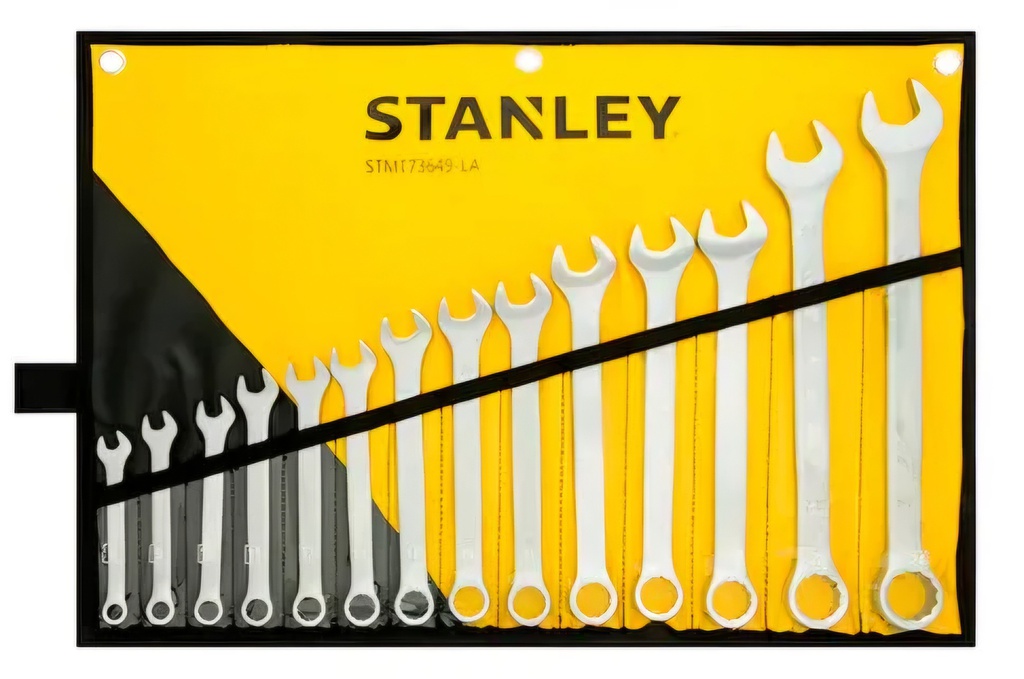 Llaves Combinadas METRICAS 14 Piezas / 8 ,9 ,10, 11, 12, 13, 14, 15, 16, 17, 18, 19, 22, 24 MM, STANLEY / DEWALT-6-A-3