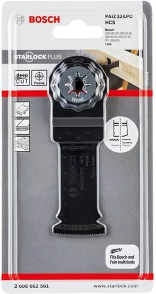 Cuchilla Osilante BOSCH Madera / 60 x 32 mm / STARLOCK PLUS / BOSCH-TABLA-5