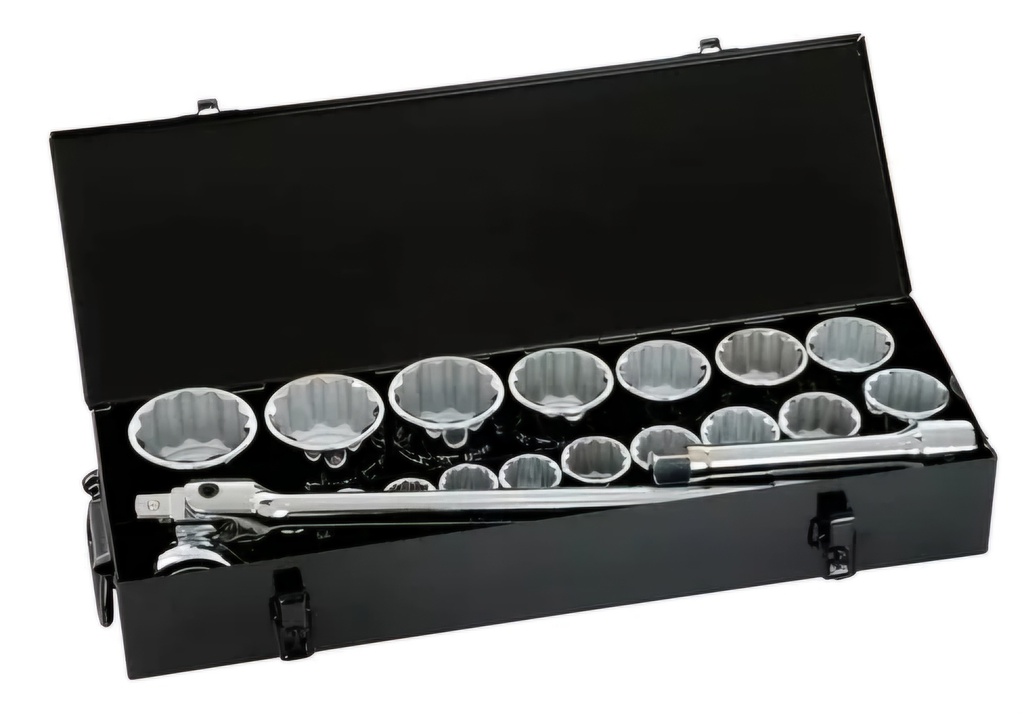 Juego / Dados / Corto 3/4&quot; / 21 Piezas 12 puntos / Pulgadas/ STANLEY / DEWALT-