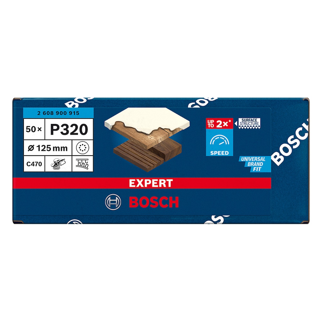 Lija Circular Gex Top BOSCH 5" G320 / 8 Hoyos / BOSCH-