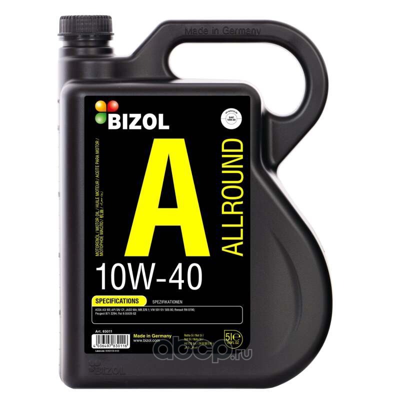 Aceite 10W40 Galon 5L - HC SINTETICO / BIZOL / BOSCH-