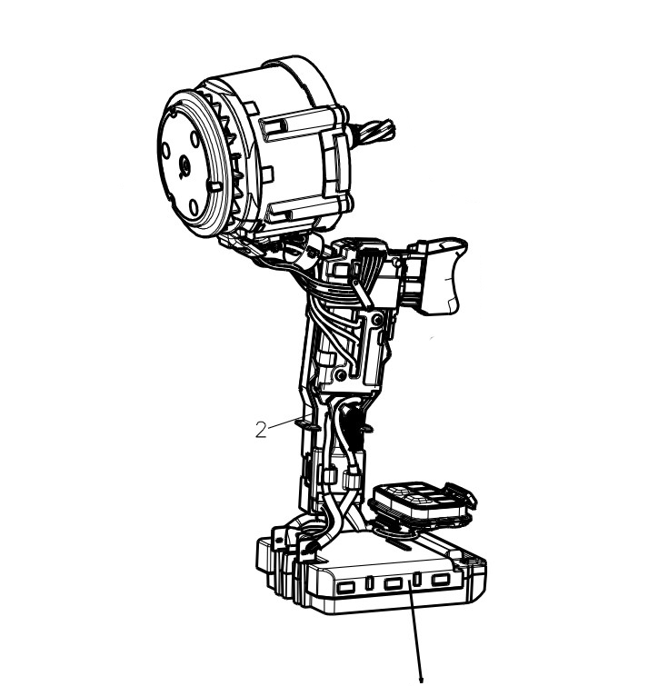 Interruptor Pistola impacto DCF900 / DEWALT-2-D-3-E-1