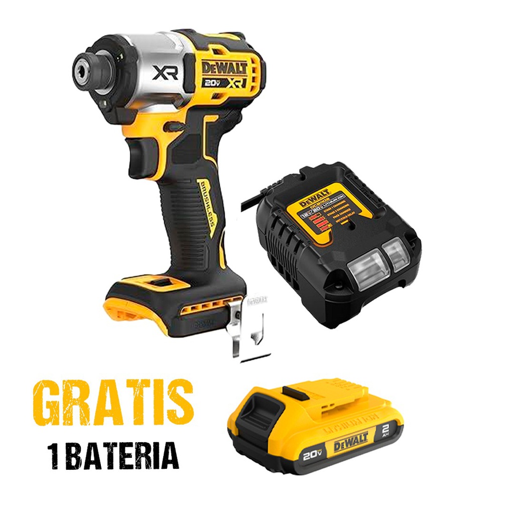 Atornillador de Impacto 20 V DEWALT / BARETOOL / GRATIS DCB203 / DEWALT-(B2)-PISO-2