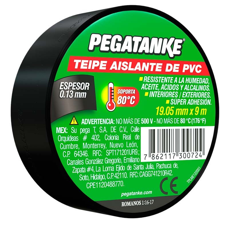 Cinta Aislante 9 Metros x 3/4"  No inflamable / PEGATANKE / DEWALT-5-C-3-A-2